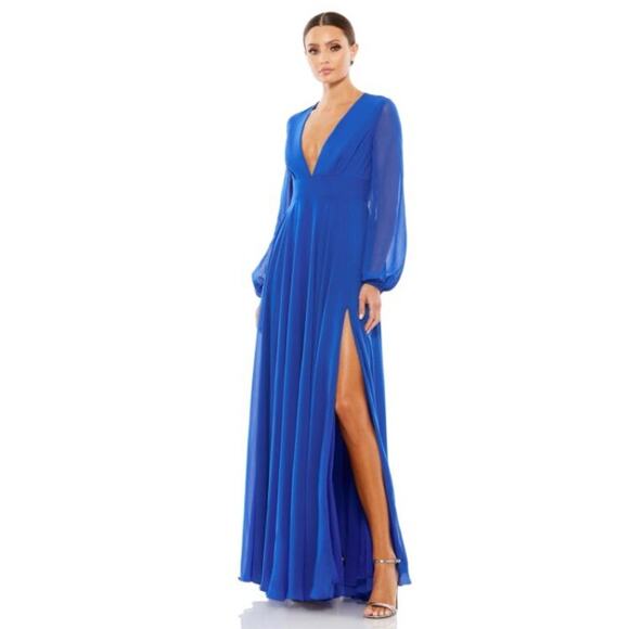 Mac Duggal Royal Blue Maxi Dress - Picture 1 of 14